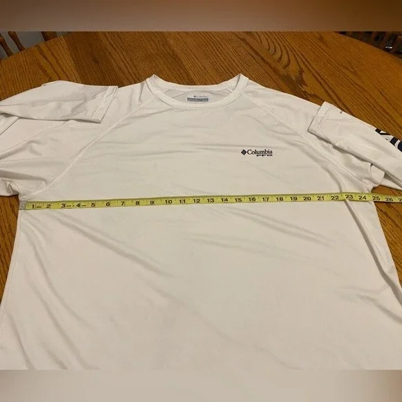 Columbia Mens PFG White Long Sleeve Fishing Shirt - Picture 13 of 15